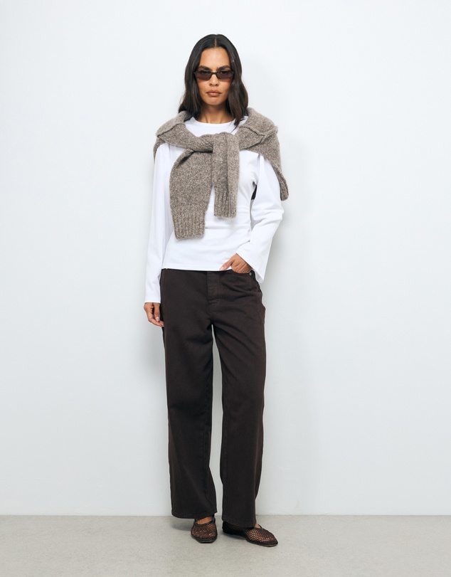 AERE - Marnie Gathered Waist Top