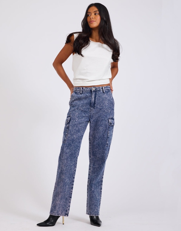 ONE TEASPOON - Purple Rain Cargo Motion Denim Jeans