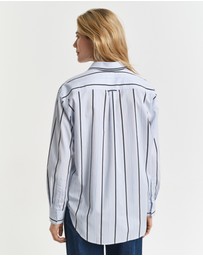 Gant - Relaxed Fit Classic Striped Poplin Shirt