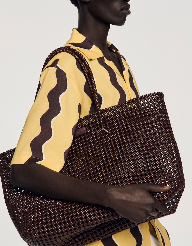 Sandro - Braided Tote Messenger