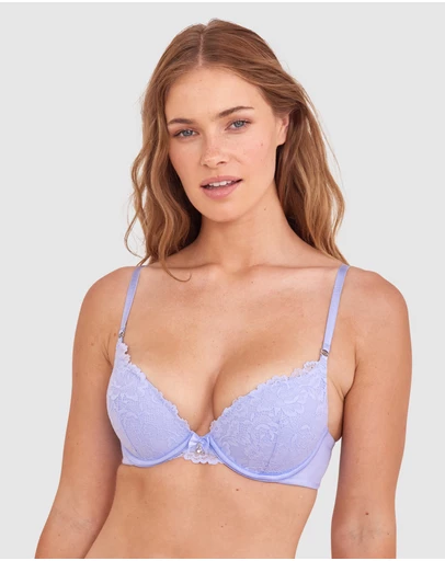 Bras N Things - Bethany Essentials Double Push Up Bra - Pale Blue