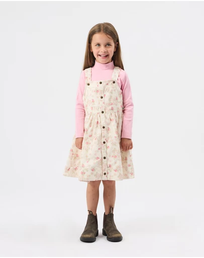 Goldie + Ace - Strawberry Fields Pinafore Dress - Babies-Kids