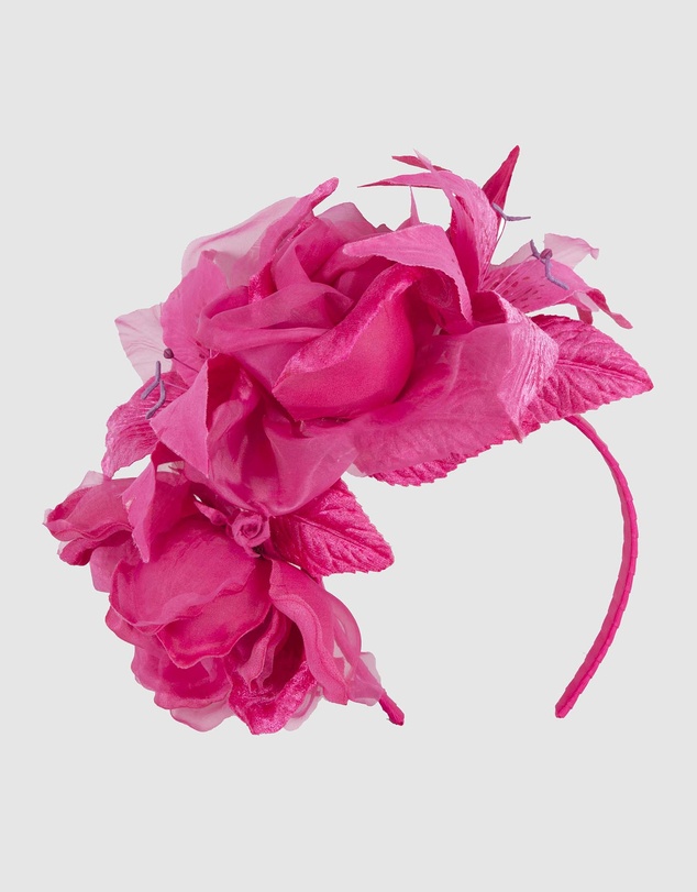 Max Alexander - Large Fuchsia Flower Headband Fascinator