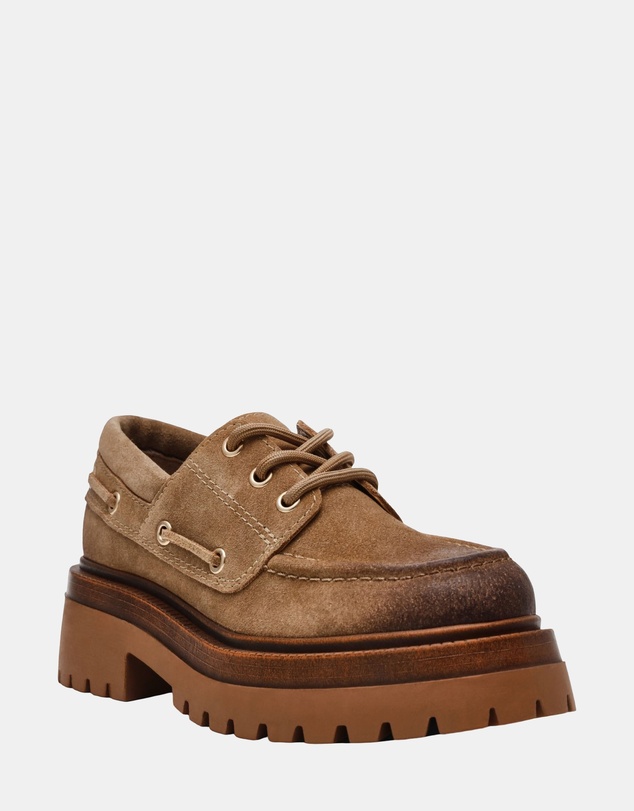 Steve Madden - Detroit Taupe Suede Loafers