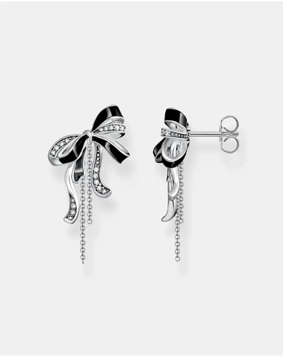 THOMAS SABO - Romance bow earrings blackened