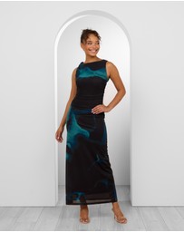 Pilgrim - Nandini Twist Mesh Maxi Dress