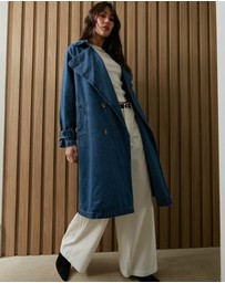 DRICOPER DENIM - Velika Ivory Wide Leg Trousers