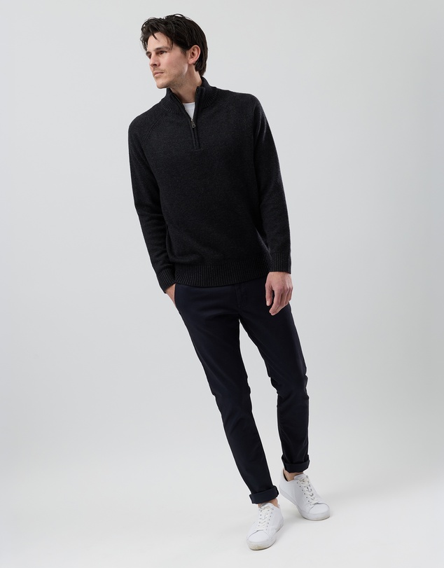 Wayver - Half Zip Wool Blend Knit