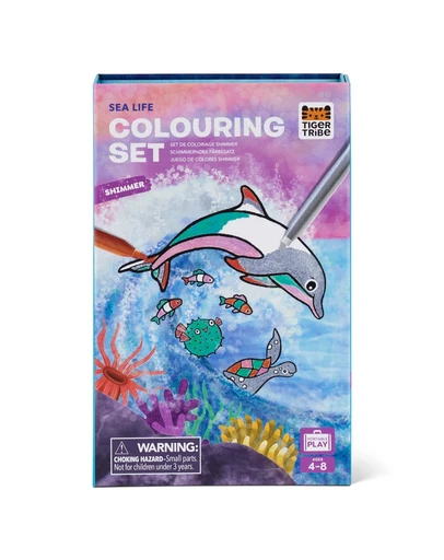 Tiger Tribe - Shimmer Colouring Set - Sea Life