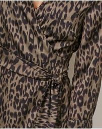 Sosandar - Leopard Print Wrap Dress