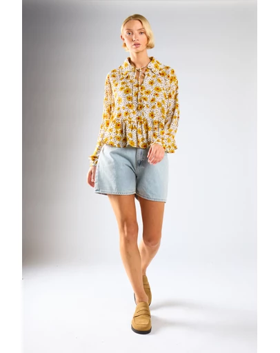 Glamorous - Long Puff Sleeve-Top
