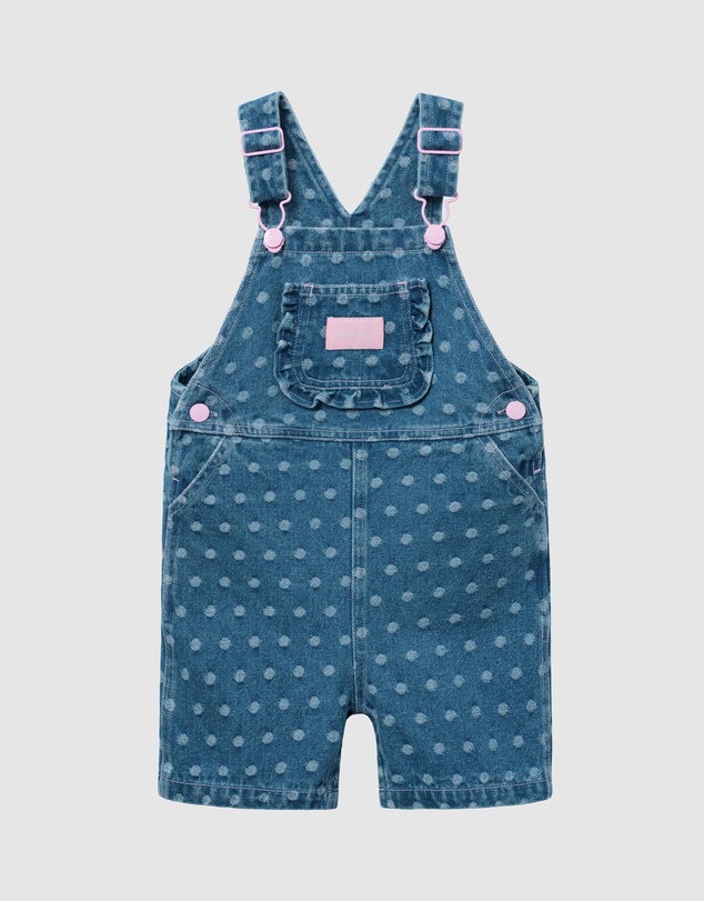 Goldie + Ace - Lightweight Denim Burton Shortall Overalls - ICONIC EXCLUSIVE - Babies-Kids
