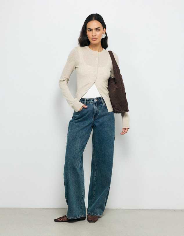AERE - Isha Wool Cashmere Blend Cardigan