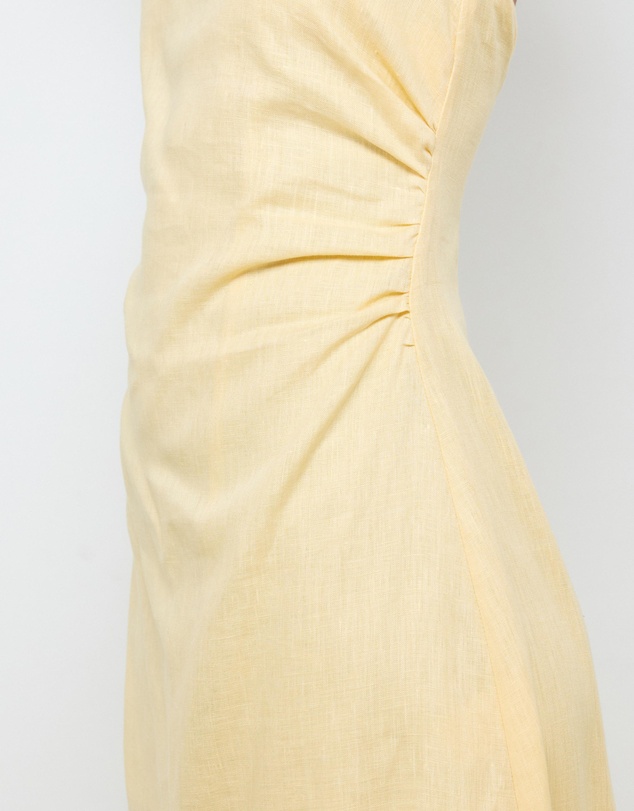 AERE - Tessa Linen Halter Midi Dress