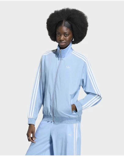 adidas Originals - ADIDAS ORIGINALS SUMMER GLOW LIGHT DENIM FIREBIRD TRACK TOP Womens