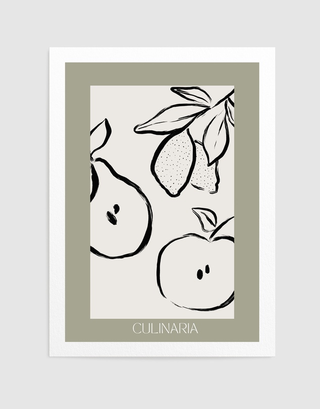 Olive et Oriel - Culinaria No01 by Treechild Art Print
