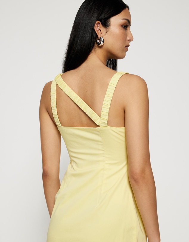 Lover - Kilian Asymmetric Tuck Mini Dress