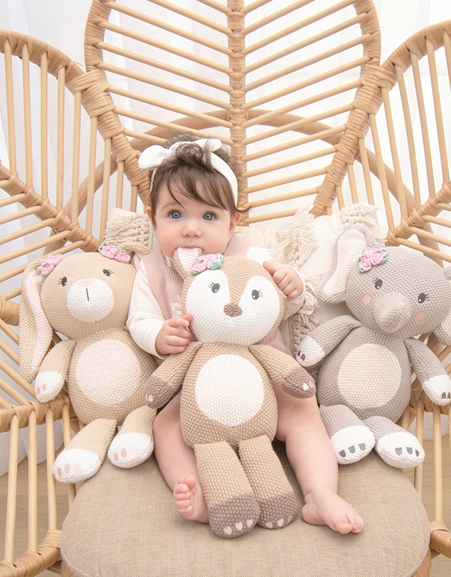 Living Textiles - Knitted Toy - Ava the Fawn