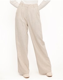 Petal & Pup - Dean Linen Pants - Beige