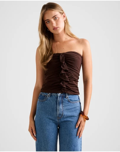 Forever New - Emira Ruffle Bandeau Top
