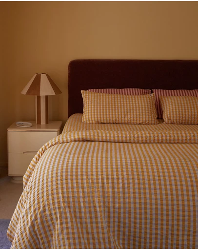 Mosey Me - Mango Seersucker Quilt Cover