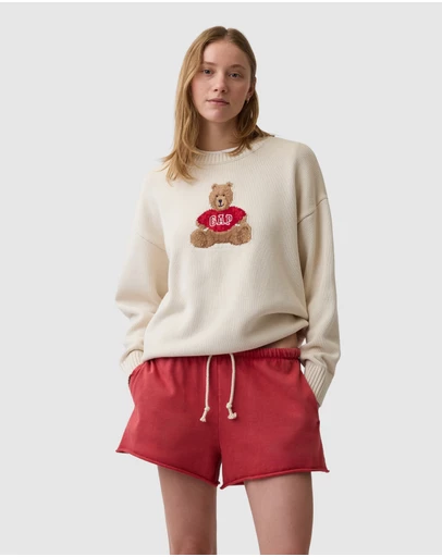 GAP - Cotton Oversized Boyfriend Crew Pullover