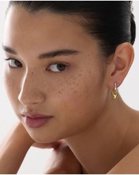 Najo - Petal 2-Tone Huggie Earring