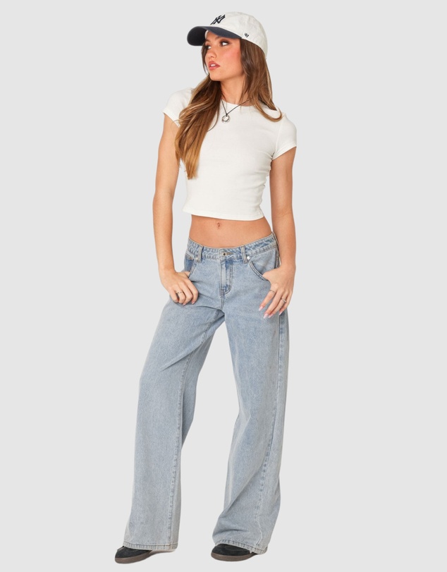 EDIKTED - Better Basics Cropped T Shirt
