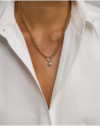 Michael Hill - Mother's Day Heart Pendant in Sterling Silver and 10kt Yellow Gold