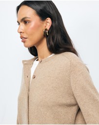 AERE - Isla Merino Wool Relaxed Cardigan