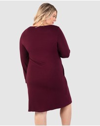 B Free Intimate Apparel - Bamboo Long Sleeve Maternity & Nursing Dress