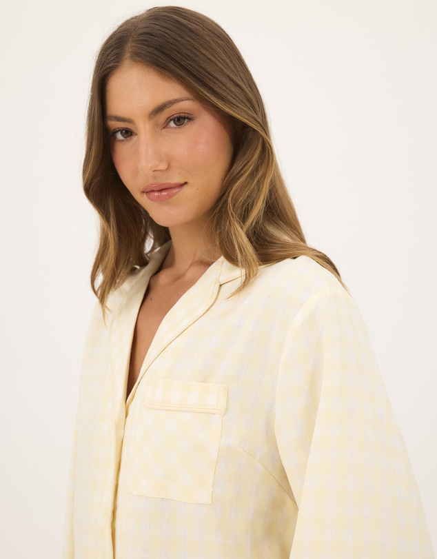 Atmos&Here - Ava Gingham Long PJ Set