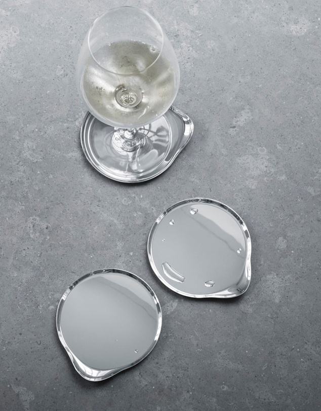 Georg Jensen - Wine & Bar Coasters, 4 Pcs