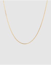 Elli Jewelry - Necklace Women Elegant Anchorchain 925 Sterling Silver Gold Plated