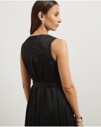 Atmos&Here - Juni Satin Sleeveless Midi Dress