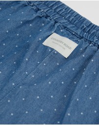Country Road - Cotton Chambray Wide Legging Pant
