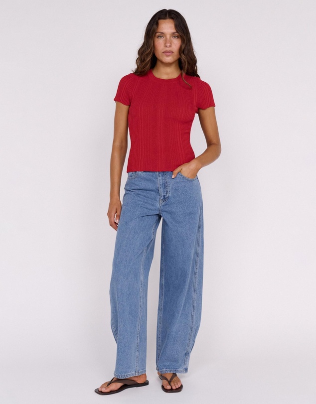 Staple the Label - Maya Rib Knit Tee