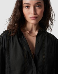 & Other Stories - Voluminous Lace-Trimmed Blouse