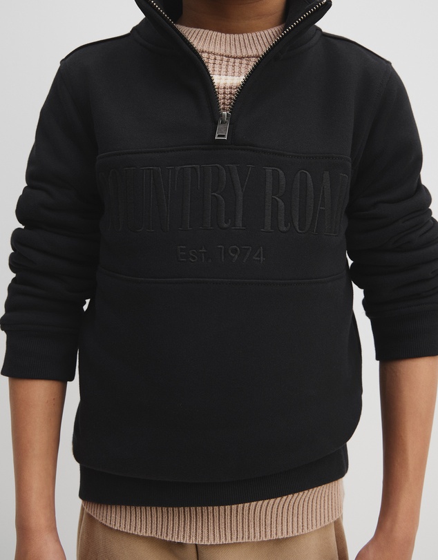 Country Road - Australian Cotton Heritage Half Zip Sweat