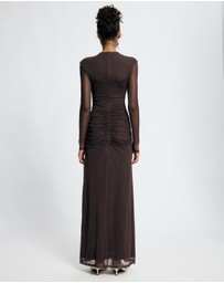 Lover - Willa Long Sleeve Mesh Maxi Dress