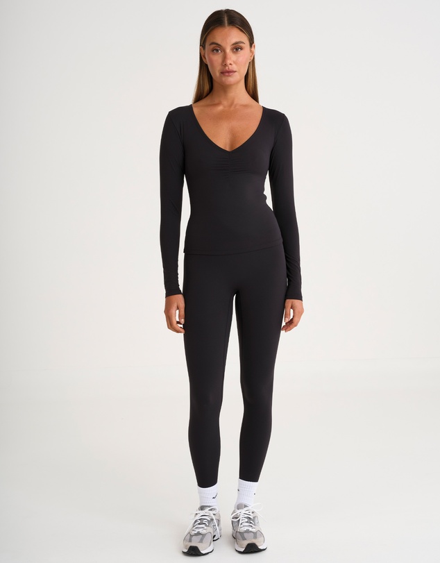 All Fenix - ALLFENIX CloudCore Lite Ruched V-Neck Long Sleeve