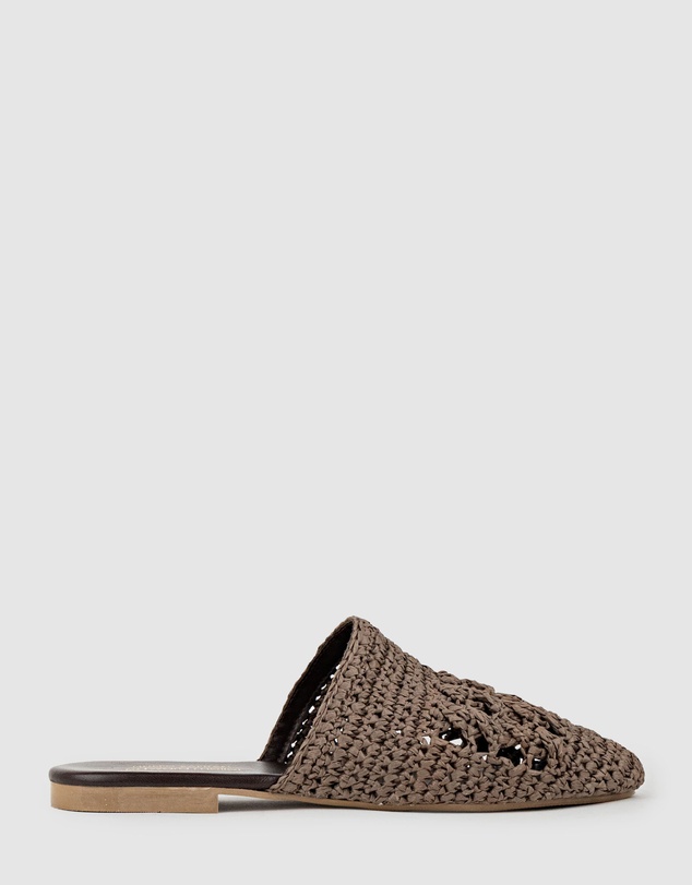Edward Meller - KAITLYN Raffia Closed Toe Slide