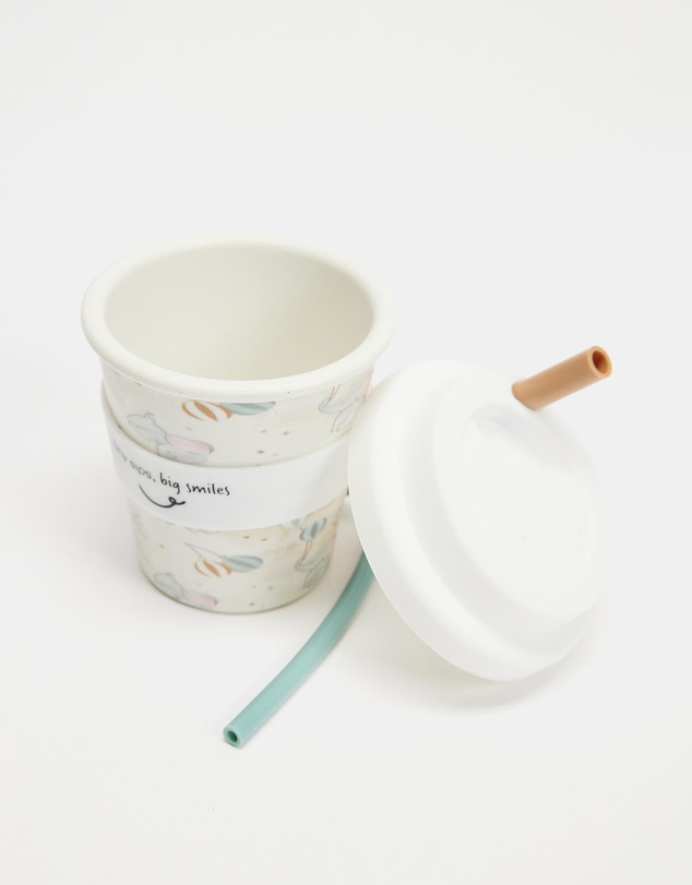 itti bitti - Reusable Baby Cino Cup With 2 Straws - Ellie