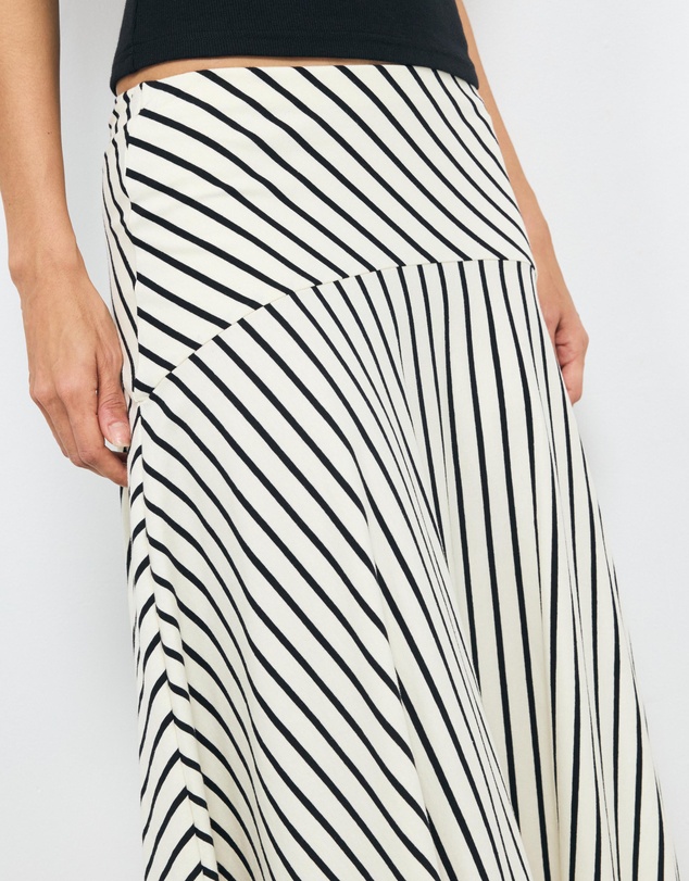 AERE - Billie Stripe Maxi Skirt