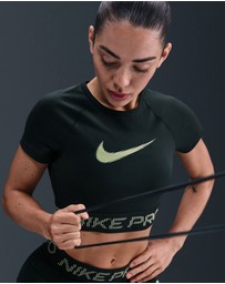 Nike - Pro Dri-FIT Short Sleeve Cropped Graphic Top