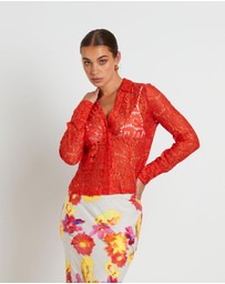Studio - Pip Sheer Lace Long Sleeve Shirt
