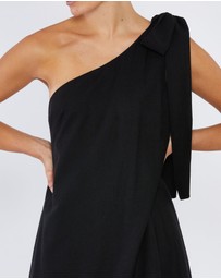 Amelius - Aruba Linen One Shoulder Dress