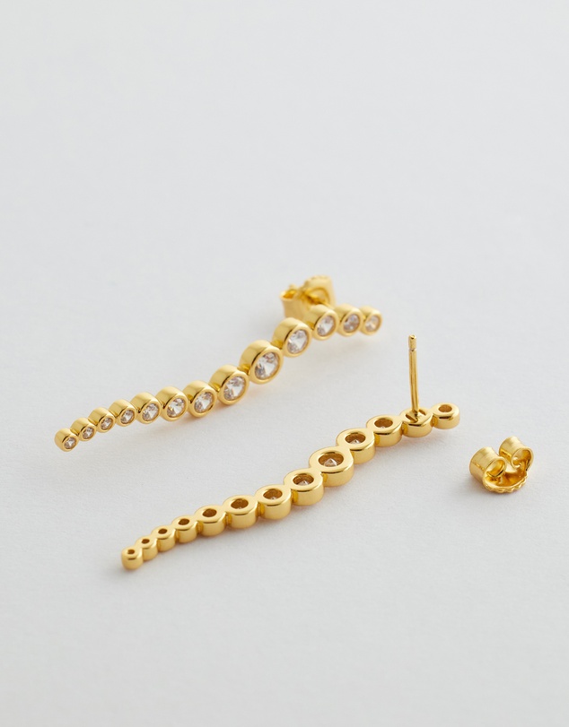 SAINT VALENTINE - Crescendo Drop Earrings - Gold