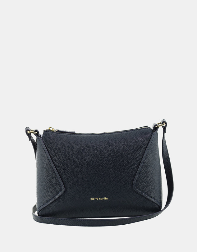 Pierre Cardin - Pierre Cardin Genuine Leather Soft Pebbled Crossbody Bag