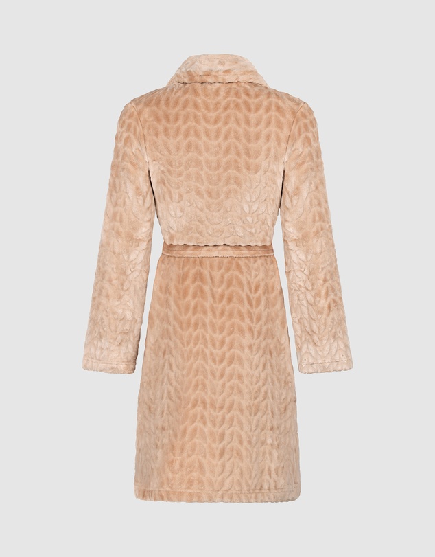 Hunkemoller - Cable Flannel Short Robe